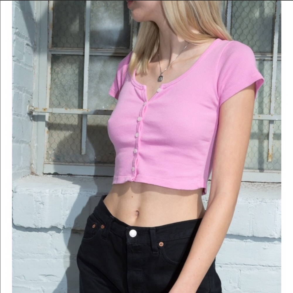 pink brandy crop top
